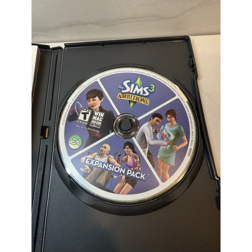 The Sims 3 Deluxe PC Mac DVD-ROM Includes Ambitions Expansion Pack EA Games